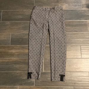 Talbots size 2 black and white slacks